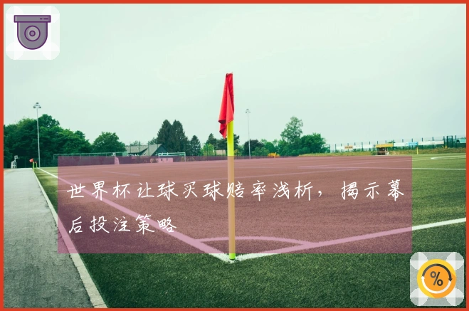 世界杯让球买球赔率浅析，揭示幕后投注策略